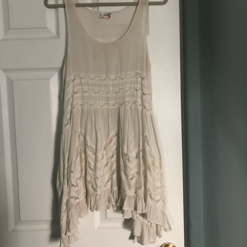 white free people dress size small